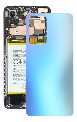 Tapa Trasera De Batería De Cristal Azul For Oppo Reno7 Pro