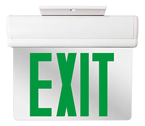 Edge Lit Led Emergency Exit Sign Green With 3.6v Nickel...