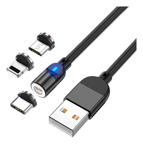 Cable Carga Rápida Gadnic 3 En 1 Usb Type C Lightning X4