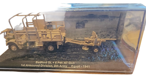 Camión Bedford Ql + 6 Pdr. At Gun, 1st Armoured Division, 8t Marrón
