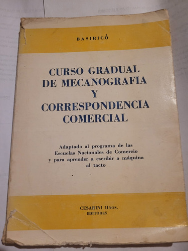 Curso Gradual De Mecanografía Y Correspondencia Comercial (Usado)