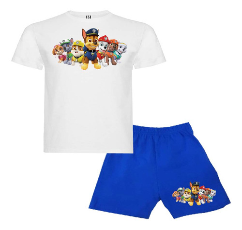 Pijama Corto Niños Algodon Paw Patrol