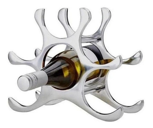 Adega De Mesa Suporte Para Vinhos 6 Garrafas Em Aço Inox Top