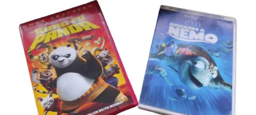 Buscando A Nemo + Kung Fu Panda Dvd Películas Originales X2