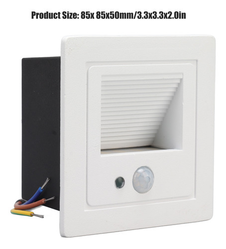 Corner Wall Led Recessed Warm White Iron Baking