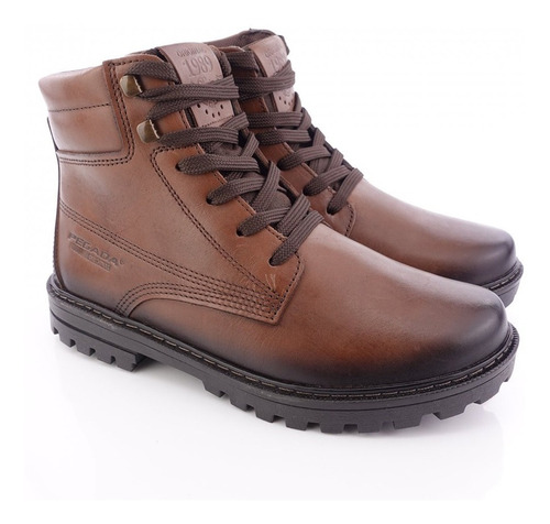 Bota Vestir Casual De Cuero Marca Pegada Hombre 