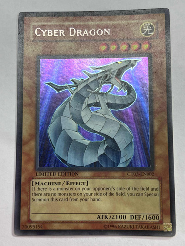 Cyber Dragon Secreto Lata Tin Ct03 Yugioh