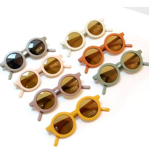 Wv Pa Nuevo 2 Gafas De Sol Redondas For Bebé, Anti-uv, For