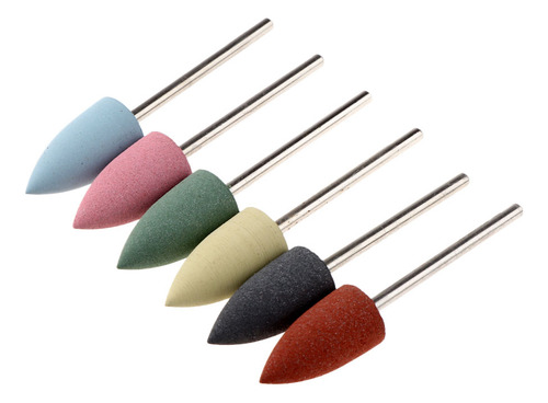 6pcs Cabeza De De Uñas Broca Taladro Manicura Diy 07