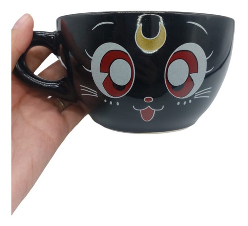 Tazon Taza Luna Gatita Sailor Moon Negra