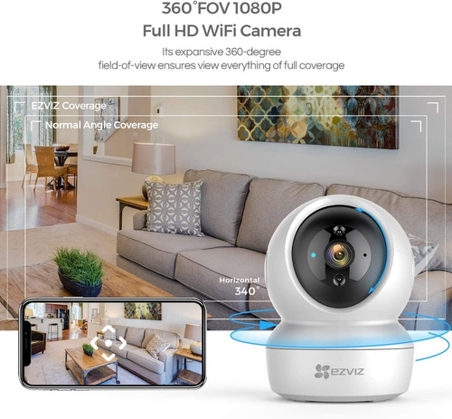 Imagen 5 de 9 de Camera Ip Ezviz Domo 360° Full Hd 2mp 1080p Wifi Audio Alarm