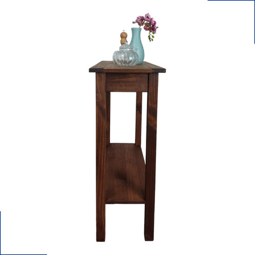 Aparador Buffet De Madeira Sem Portas Resistente Retrô 73 Cm Cor Imbuia Em Madeira