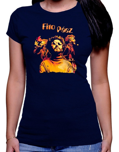 Camiseta Premium Dama Estampada Fito Páez 01