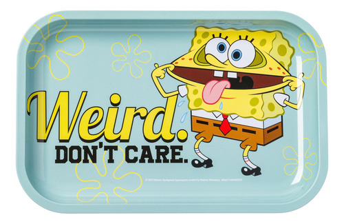 Bandeja De Lata Bob Esponja Weird Don T Care 28,7 X 18,7 Cm