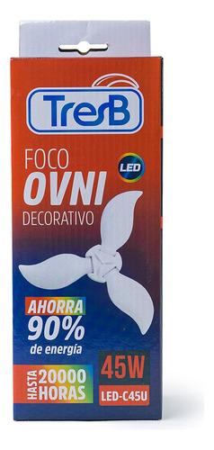 Foco Led Decorativo Tipo Flor 45w Luz Blanco Frío