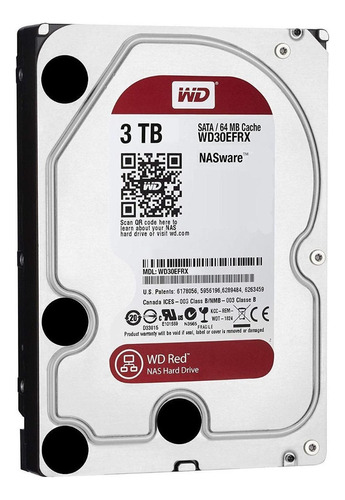 Disco Duro Interno Pc 3.5 Western Digital 3tb Sata 6gbps Red