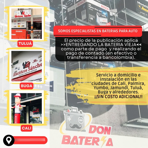 Bateria Bosch 700 Chevrolet Spark Domicilio Cali Y Valle