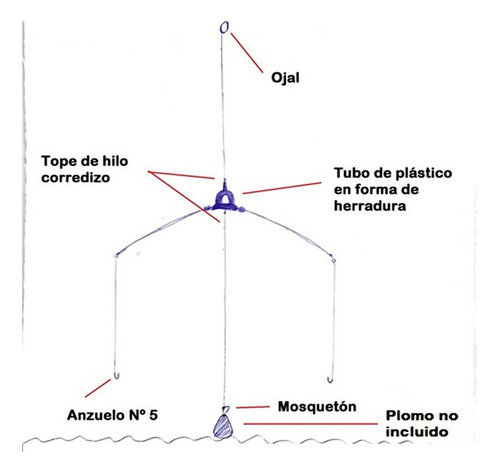 Equipo Balancín De Fondo Aparatito Pesca (propi)