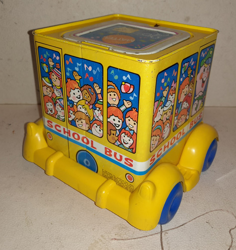 Juguete Trusty Tim School Bus Jack In The Box Mattel 1969 (Usado)