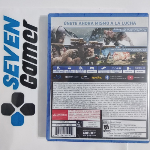 Tom Clancy Ghost Recon Breakpoint Ps4 Fisico Sellado Nuevo