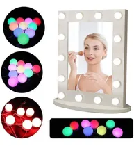 Comprar Kit 10 Focos Lamparas Led Rgb Espejo Maquillaje Hollywood