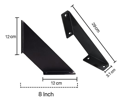 Soportes De Estante Resistentes De 20 Cm, 4 Unidades