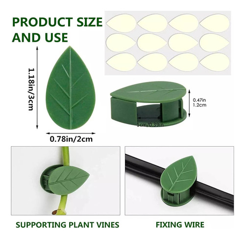 50 Clips De Pared Para Plantas Trepadoras, Enredaderas De Pa