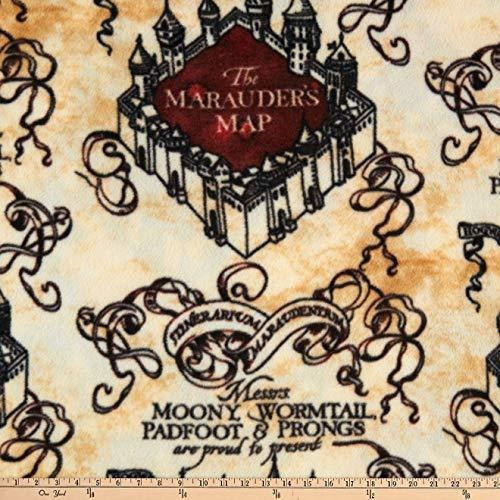 Harry Potter Marauder S Mapa De Lana Tejido De Color To...