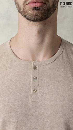 Remera De Lino Hombre No End - Modelo Primavera Verano