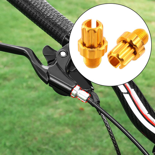 Palanca De Freno De Bicicleta, Tornillo De Ajuste, Oro