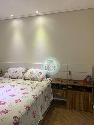 Imagem 9 de 19 de Apartamento Impecável De 46m² Composto Por 2 Dormitórios Sendo 1 Suíte, À Venda Por R$ 350.000,00 - Paraíso - Santo André/sp - Ap1785