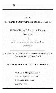 Libro Petition For A Writ Of Certiorari - William Kinney