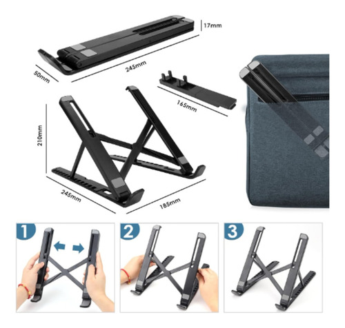 Soporte Para Laptop Ajustable Portátil Plegable Base Celular