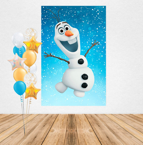 Fondo De Tela Olaf Frozen Decoración Mesa De Cumpleaño Candy