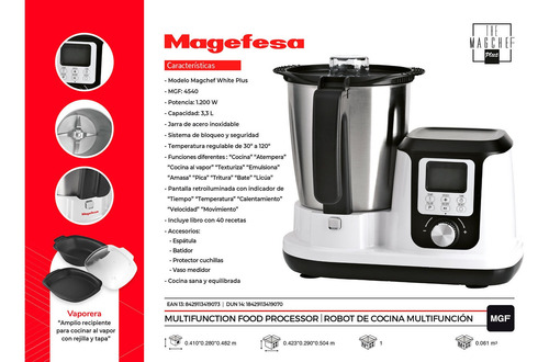Robot De Cocina Magefesa Magchef White 4540