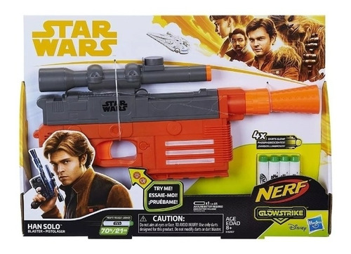 Pistola Star Wars Han Solo Nerf Nueva. Sellada Luces Y Soni