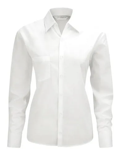 Camisa Blanca Manga Larga Para Dama Formal Talla L