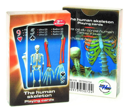 Libro: Juego De Cartas Human Skeleton (inglés, Español Y Fra