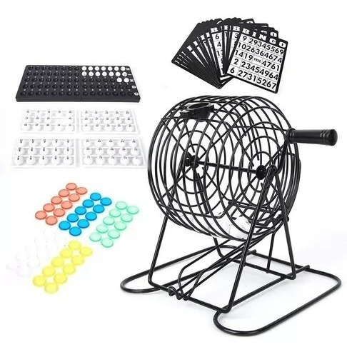 Bingo Completo Incluye Tombola Fichas Pelotas Juego 