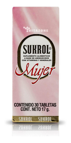 Sukrol Mujer 30 Tabletas Vitaminas Minerales