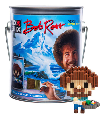 Bob Ross Pix Brix Pixel Art Puzzle Bricks Pixel Puzzle - Lad