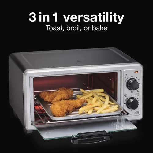 Horno Tostador Encimera 4 Rebanadas Multifunción 1100w