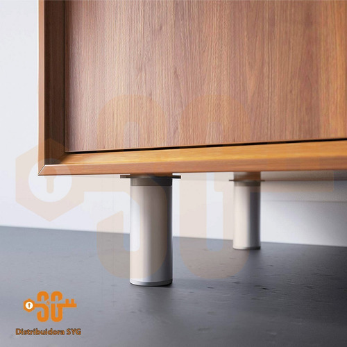Pata De Aluminio 10 Cm Reforzada Sillón Muebles Bajo Mesada