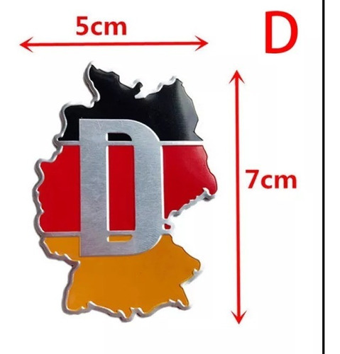 Sticker Calcomania Bandera Alemania Wv Audi Bmw Benz