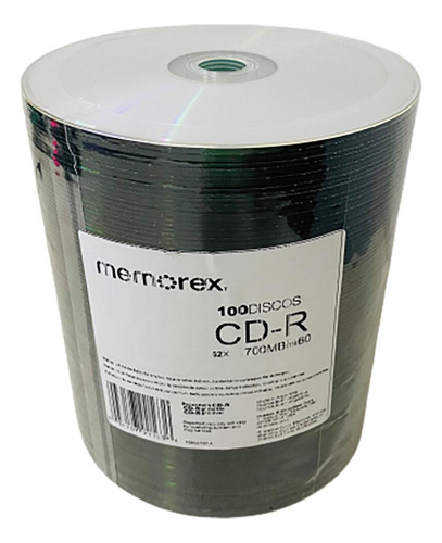 Cd - R Memorex 700 Mb/ 80min./ 52x (x100)