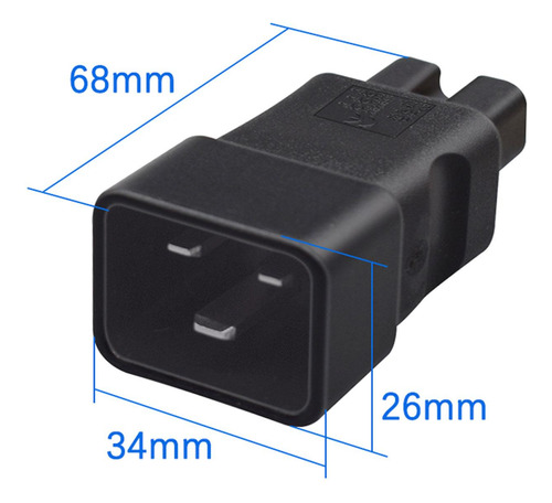3 Iec320 C20 A C15 Conector De Conversión De Energía