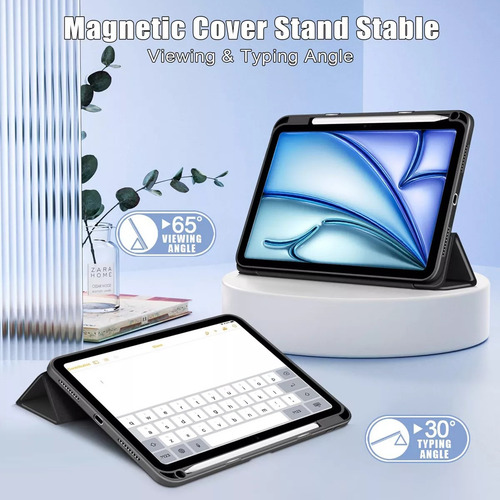 Funda Para iPad Air 11 M2 2024 Y Air 4 Air 5 Ranura Lápiz