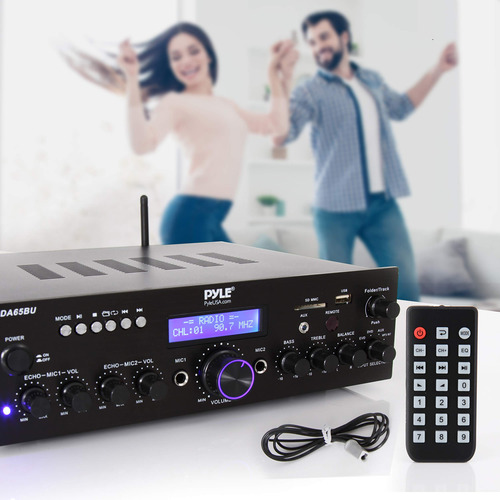 Amplificador De Potencia Bluetooth Inalámbrico Pyle Pda65bu