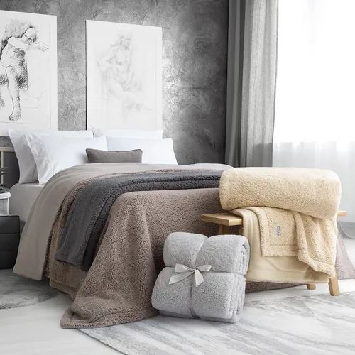 comprar Frazada Doble De Corderito Y Polar - Sherpa - 2 1\u002F2