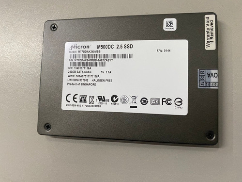 Imagem 5 de 10 de Ssd Micron 240gb Sata 6gb/s Mtfddak240bb